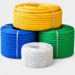 Brightly Colored Rope Coils Arrangement